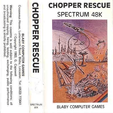 Chopper Rescue box art for ZX Spectrum